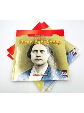 Life of Susan B Anthony Famous Lives Kids Reading Books Lot of 4 Social Studies
